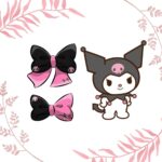 noeud inspiré de Kuromi de Sanrio